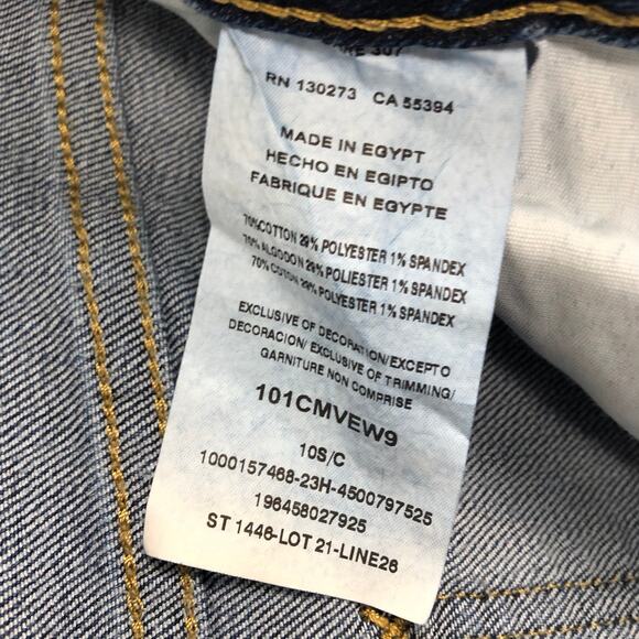 VTG Lee Size 10S 10 Short Mid Rise Regular Fit Bootcut Denim Blue Jeans Pockets - Picture 8 of 8